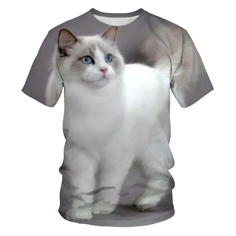 My Neighbor Totoro series cartoon T-shirt summer new 3D printing cute pet cat short-sleeved O-neck T-shirt men's youth clothes
My Neighbor Totoro series cartoon T-shirt summer new 3D printing cute pet cat short-sleeved O-neck T-shirt men's youth clothes