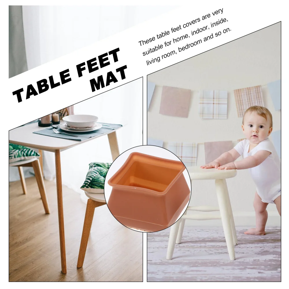 16Pcs Table Feet Covers Non-skid Chair Feet Caps Square Shape Chair Foot Pads
16Pcs Table Feet Covers Non-skid Chair Feet Caps Square Shape Chair Foot Pads