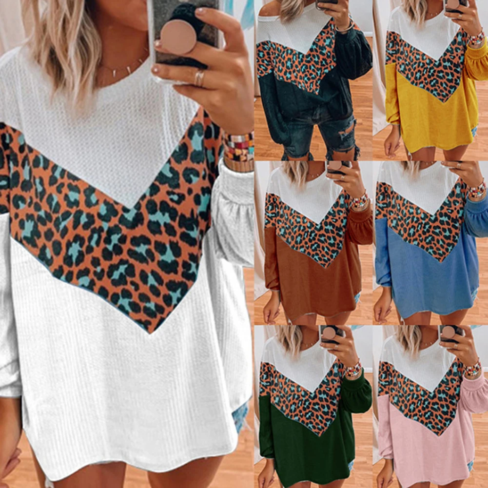 Women Patchwork Color Block Loose Blouse Jumpeser Long Sleeve Knitted Sweater
Women Patchwork Color Block Loose Blouse Jumpeser Long Sleeve Knitted Sweater