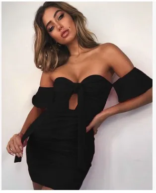 Off Shoulder Women Sexy Bandage Backless Bowknot Mini Dress Summer Fashion Short sleeve Strapless Bodycon Sundress Clothing
Off Shoulder Women Sexy Bandage Backless Bowknot Mini Dress Summer Fashion Short sleeve Strapless Bodycon Sundress Clothing