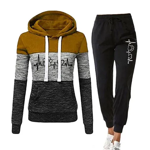 Tracksuit For Women 2021 Casual Tracksuit Women Two Piece Set Suit Female Hoodies and Pants Outfits Women's Clothing Autumn
Tracksuit For Women 2021 Casual Tracksuit Women Two Piece Set Suit Female Hoodies and Pants Outfits Women's Clothing Autumn