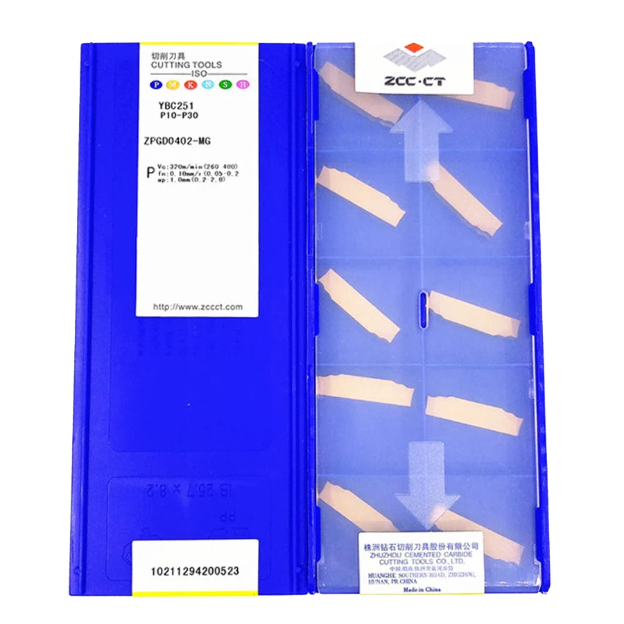 ZCC.CT ZPGD0402-MG YBC251/ZTGD0404-MG YBC251 карбидные вставки 10 шт. | Инструменты