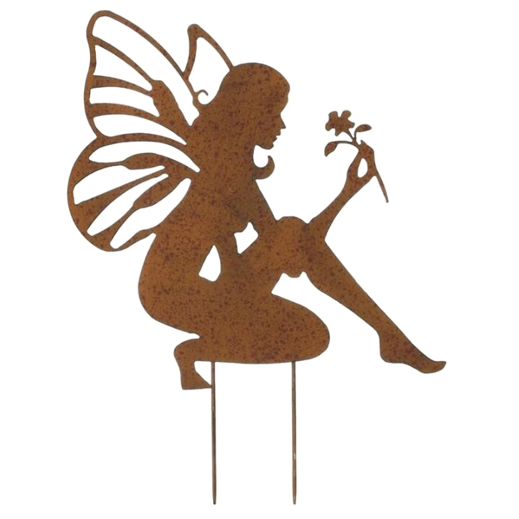 Metal Fairy Angel Plant Stake Garden Outdoor Lawn Decor Rusty Metal Sign Rusty Metal Garden Ornaments Iron Stakes Decorations 
Metal Fairy Angel Plant Stake Garden Outdoor Lawn Decor Rusty Metal Sign Rusty Metal Garden Ornaments Iron Stakes Decorations