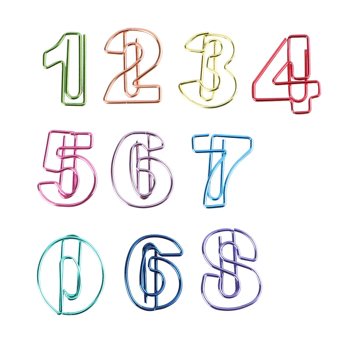 10pcs Digital Paper Clips Simple Binder Clip Note Paper Pin Creative Paging Folder Office Stationery (Colorful)
10pcs Digital Paper Clips Simple Binder Clip Note Paper Pin Creative Paging Folder Office Stationery (Colorful)