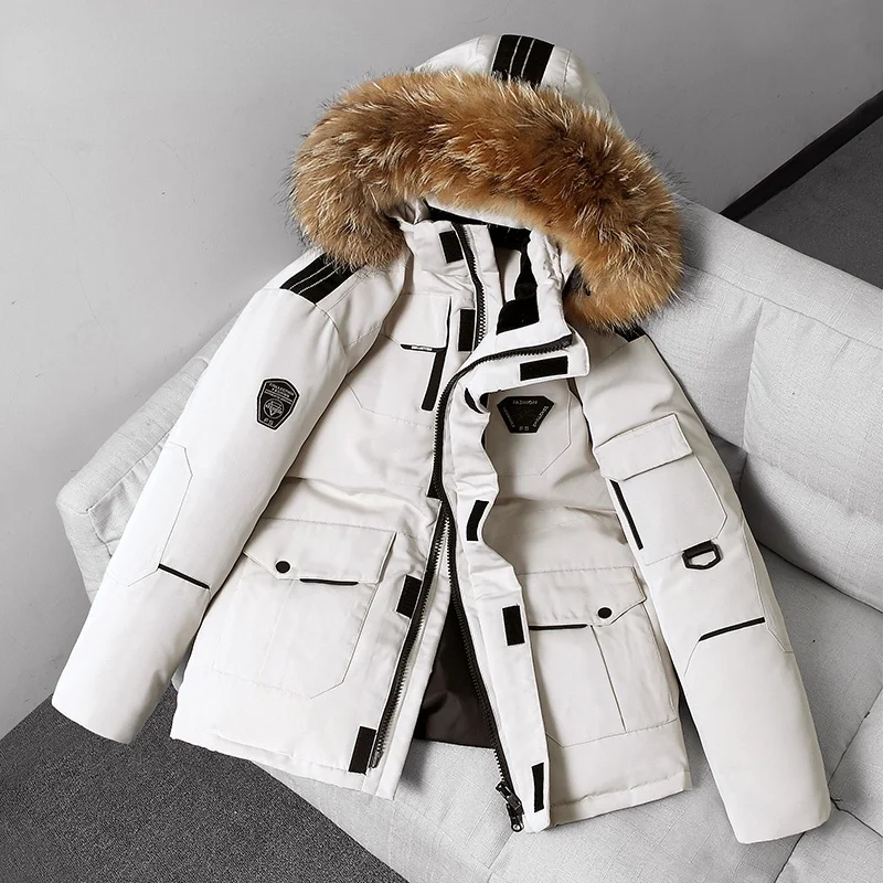 Men's Thermal Down Jacket Thick Puffer Jacket Men Coat High Quality Overcoat Winter Parka Men 90% White Duck Down Removable Cap
Men's Thermal Down Jacket Thick Puffer Jacket Men Coat High Quality Overcoat Winter Parka Men 90% White Duck Down Removable Cap