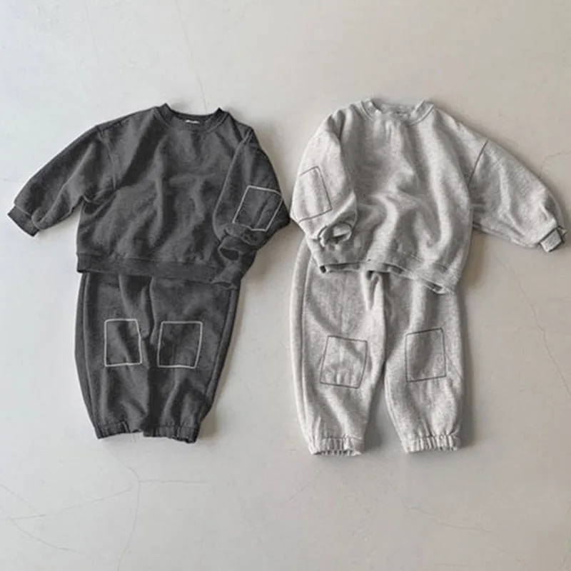 Kids Leisure Fashion Clothing Set Cotton Long Sleeve T-shirt+Pants Korean Style Spring Autumn Baby Girls Boys Clothes Suit
Kids Leisure Fashion Clothing Set Cotton Long Sleeve T-shirt+Pants Korean Style Spring Autumn Baby Girls Boys Clothes Suit