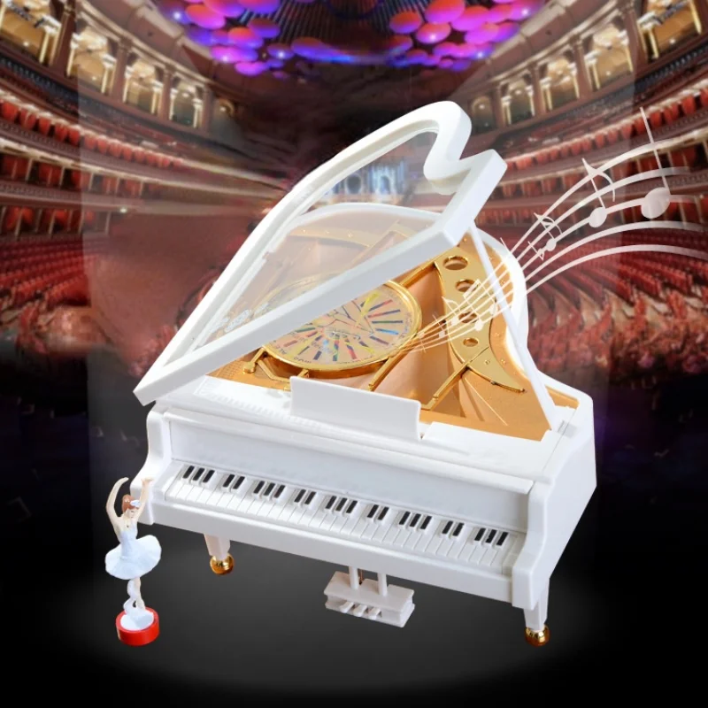 Home Furnishings Ballet Dancer Rotating Piano Music Box Desktop decoration Christmas Valentine's Day Creative Gift
Home Furnishings Ballet Dancer Rotating Piano Music Box Desktop decoration Christmas Valentine's Day Creative Gift