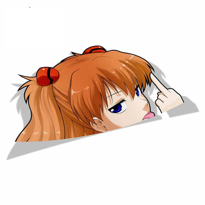 13X7.8CM Exterior Accessories Car Stickers for Asuka Langley Sohryu Evangelion Peeker Anime Vinyl JDM Window Decal
13X7.8CM Exterior Accessories Car Stickers for Asuka Langley Sohryu Evangelion Peeker Anime Vinyl JDM Window Decal