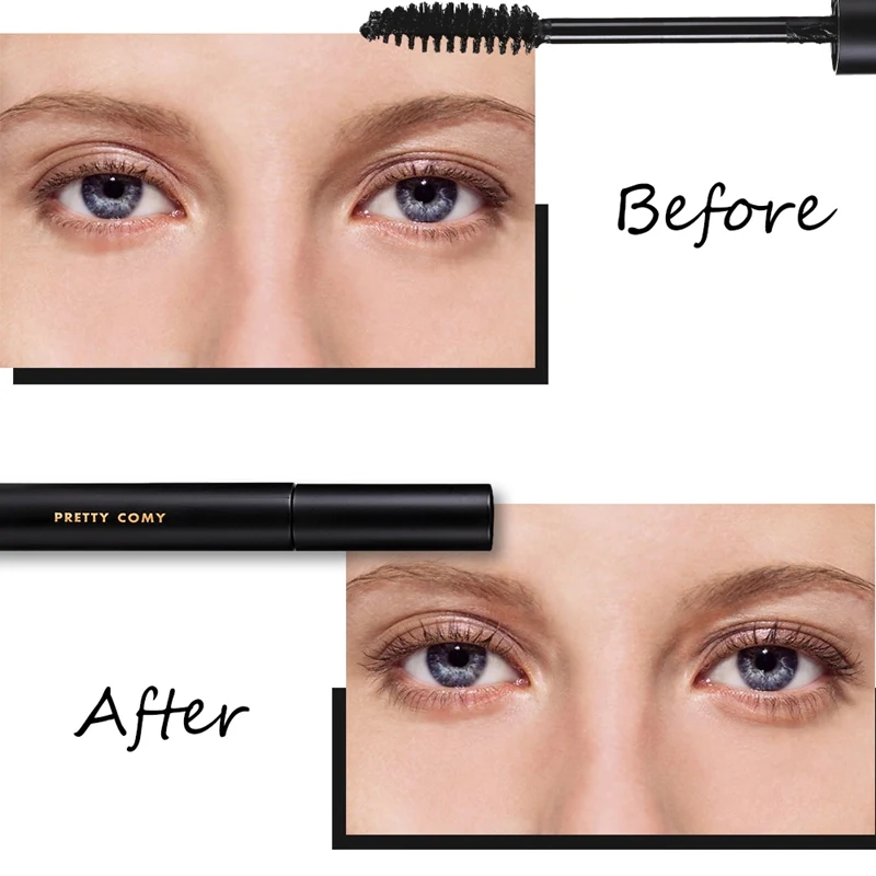 Pure black high quality soft fur material waterproof and stain resistant long acting quick dry liquid Mascara 
Pure black high quality soft fur material waterproof and stain resistant long acting quick dry liquid Mascara