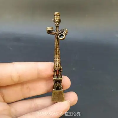Изысканные антикварные медные мини-украшения Sanxingdui стиль ретро латунь 
Изысканные антикварные медные мини-украшения Sanxingdui стиль ретро латунь