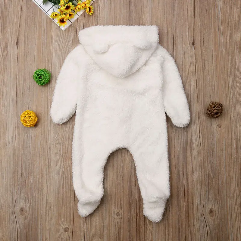 Newborn Baby Girls Boys Winter Long Sleeve Solid Color Soft Warm Fuzzy Hooded Romper Jumpsuit Outfits Clothes
Newborn Baby Girls Boys Winter Long Sleeve Solid Color Soft Warm Fuzzy Hooded Romper Jumpsuit Outfits Clothes