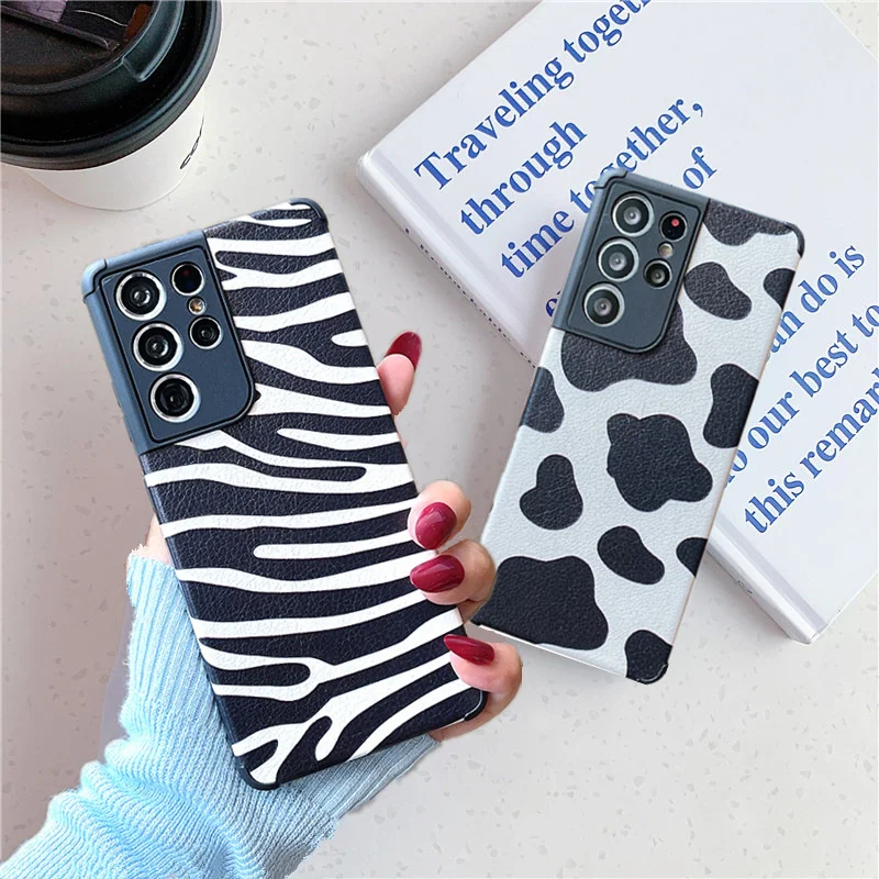 Cute Dairy Cow Zebra-stripe Printed PU Leather Phone Case For Samsung S21 S20 S10 J730 A72 A42 A31 A12 A51 Shockproof Soft Cover
Cute Dairy Cow Zebra-stripe Printed PU Leather Phone Case For Samsung S21 S20 S10 J730 A72 A42 A31 A12 A51 Shockproof Soft Cover