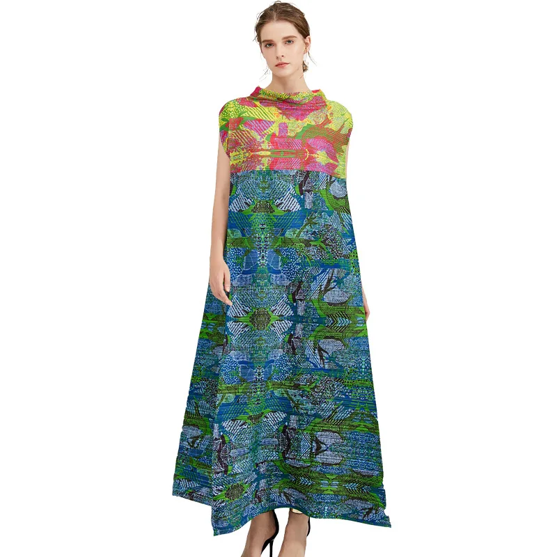 Summer 2021 new sanzhai pleated contrast print dress loose large temperament women's wear
Summer 2021 new sanzhai pleated contrast print dress loose large temperament women's wear
