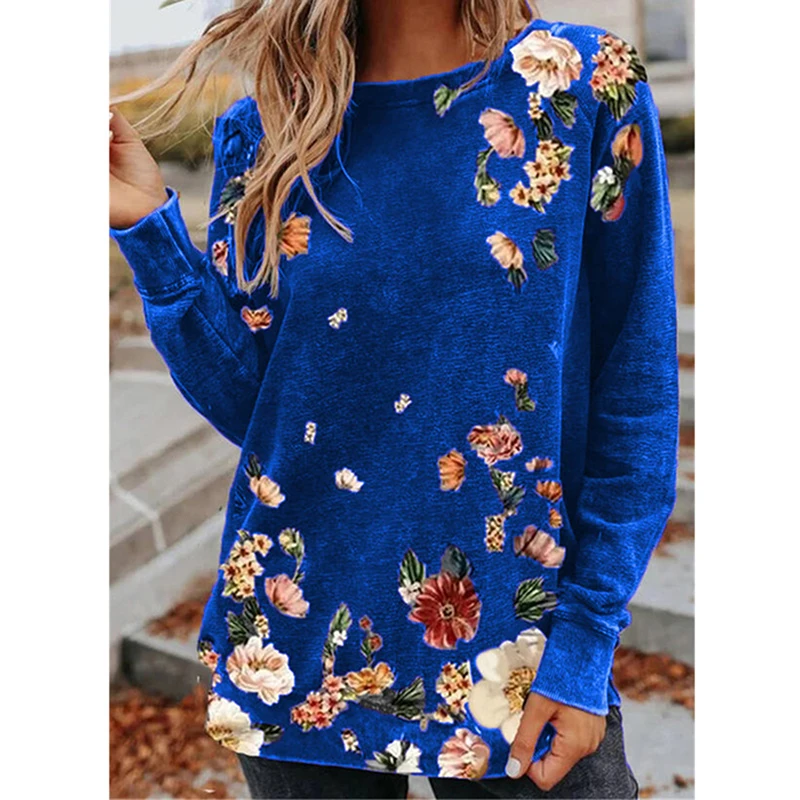 Elegant Pullover O Neck Loose Blouse Women Casual Harajuku Spring Autumn Shirts Tops Vintage Floral Print Long Sleeve Blusas 2XL
Elegant Pullover O Neck Loose Blouse Women Casual Harajuku Spring Autumn Shirts Tops Vintage Floral Print Long Sleeve Blusas 2XL