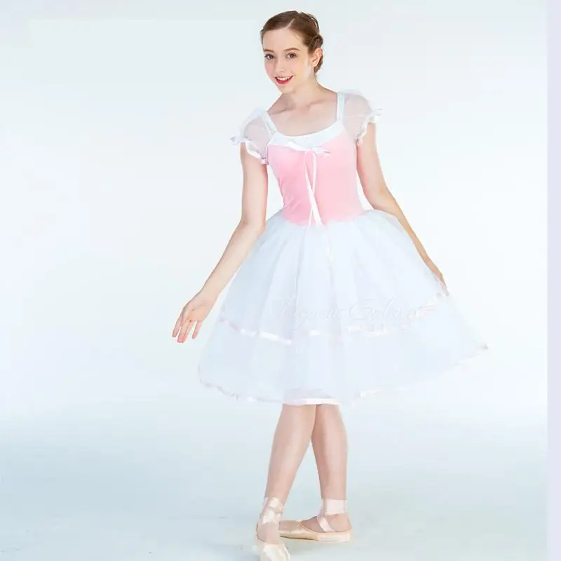 Children's Female Pink Long Snow White Ballet Skirt Bubble Sleeve Stage Performance Dress
Children's Female Pink Long Snow White Ballet Skirt Bubble Sleeve Stage Performance Dress