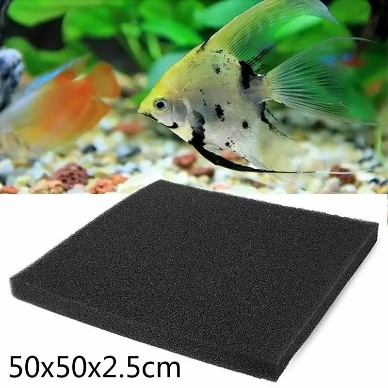 1pcs 50x50x2.5cm Fish Tank Water Purified Filter Black Biochemical Foam Aquarium Pond Sponge Filtration Pad Material 
1pcs 50x50x2.5cm Fish Tank Water Purified Filter Black Biochemical Foam Aquarium Pond Sponge Filtration Pad Material