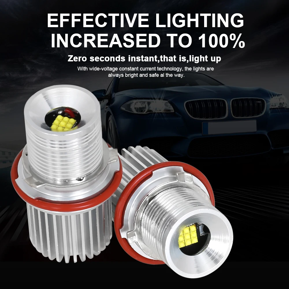 2pcs 45w White Angle Eyes LED Marker HALO Ring Super Bright Energy Save Light Bulb for BMW E39 E53 E60 E61
2pcs 45w White Angle Eyes LED Marker HALO Ring Super Bright Energy Save Light Bulb for BMW E39 E53 E60 E61