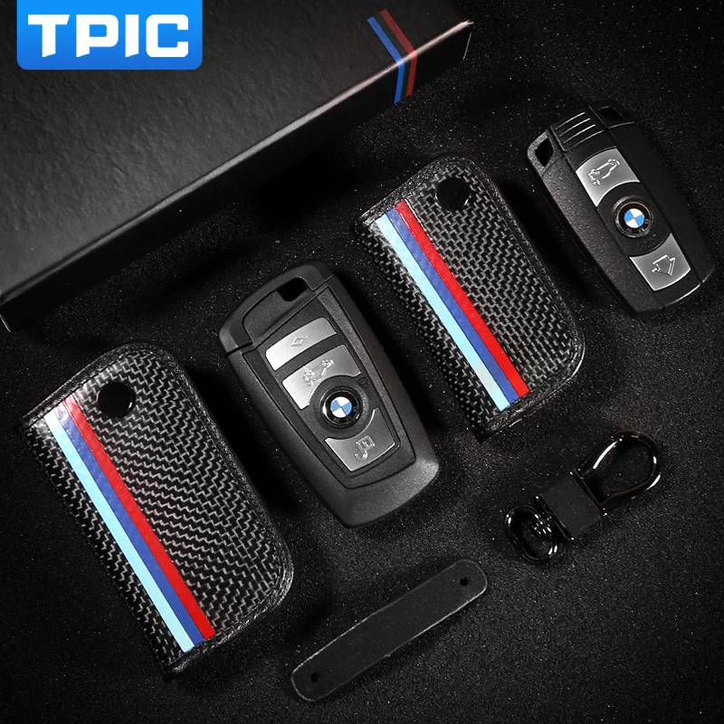 Чехол для ключей из углеродного волокна Bmw E90 F30 F34 F10 E70 E71 X1 X3 X4 X5 X6 1 2 3 4 5 6 7
