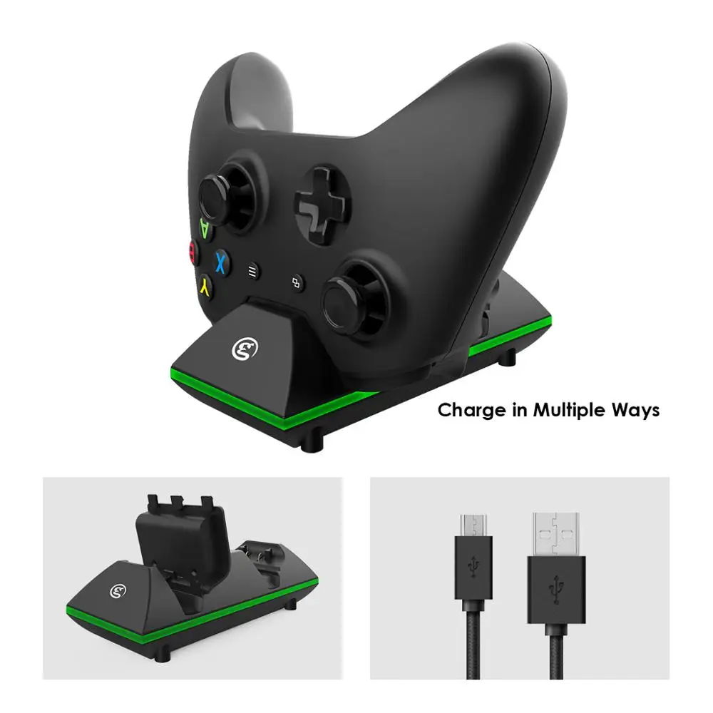 GameSir Dual Controller Charger for Xbox One / S X Elite with two 800mAh Rechargeable Batteries ENW60X611 | Электроника