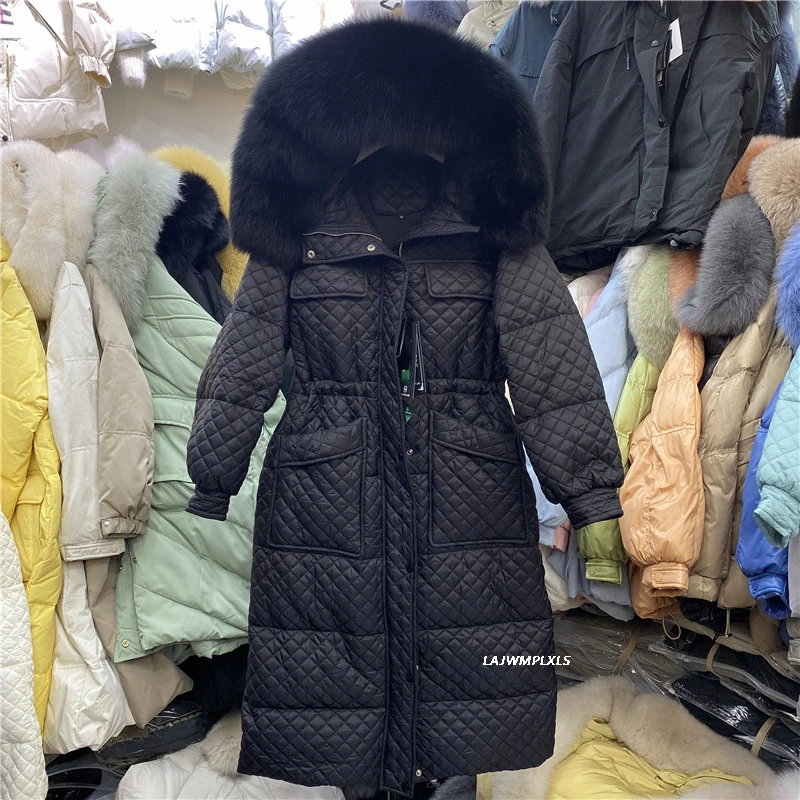Winter Women Fashion Real fox Fur White Duck Down Jacket Female Slim Warm Thick Long Coat With Waistband Windproof Outwear YR290
Winter Women Fashion Real fox Fur White Duck Down Jacket Female Slim Warm Thick Long Coat With Waistband Windproof Outwear YR290