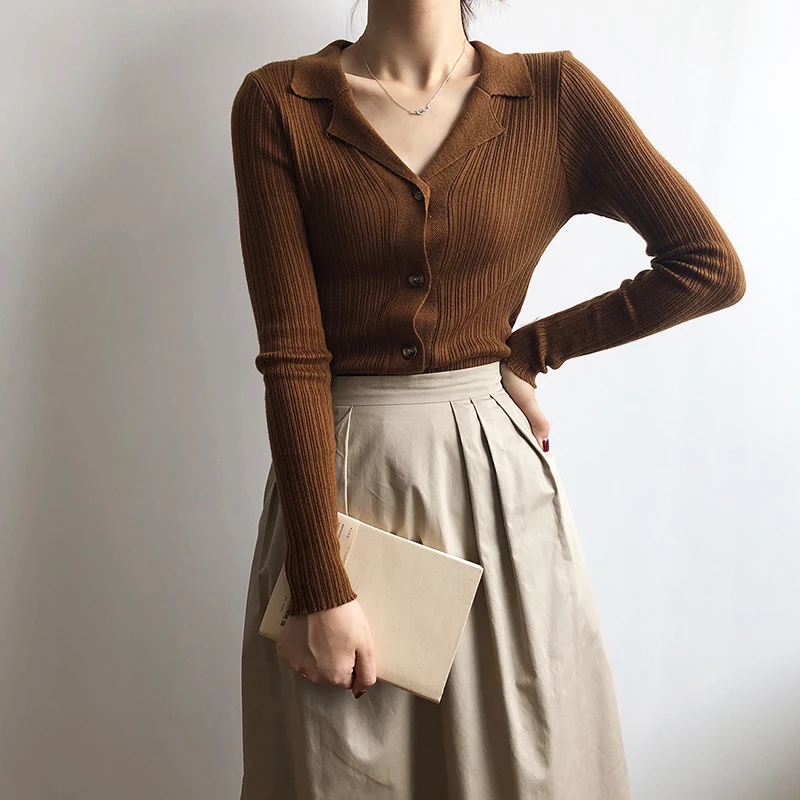 Knitted Cardigan Women Korean Style Autumn Long Sleeve Wool White Cardigan Sweater Yellow Pull Femme Nouveaute 2020 Sweter Mujer
Knitted Cardigan Women Korean Style Autumn Long Sleeve Wool White Cardigan Sweater Yellow Pull Femme Nouveaute 2020 Sweter Mujer