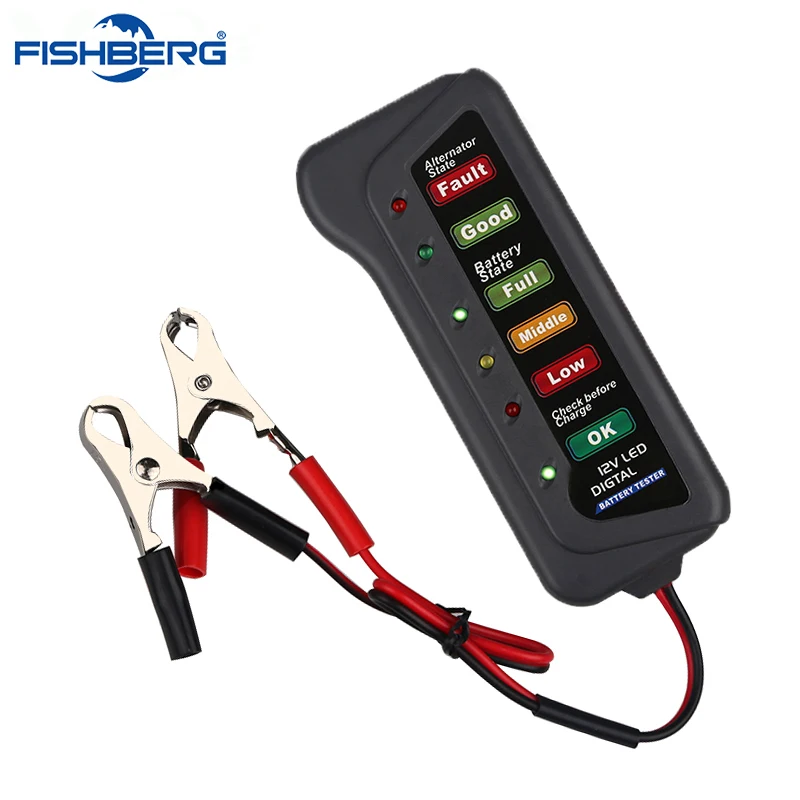 12V Car Battery Alternator Tester Automotive Battery Condition Alternator Charging Auto System Analyzer Diagnostic Tool
12V Car Battery Alternator Tester Automotive Battery Condition Alternator Charging Auto System Analyzer Diagnostic Tool