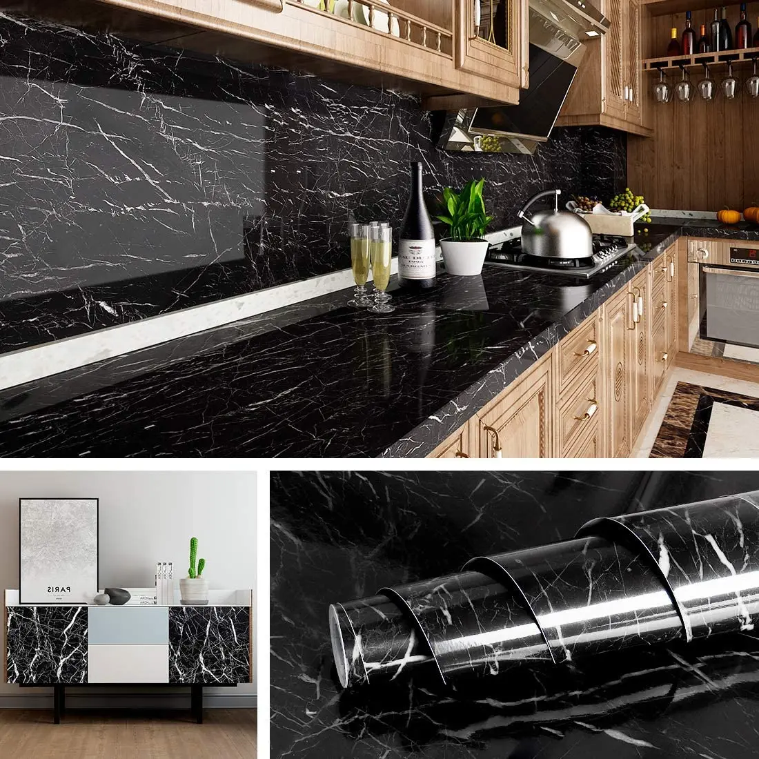 Marble Wallpaper Peel and Stick Waterproof Wall Paper Self Adhesive Vinyl Marble Paper for Bathroom Kitchen Counters Removable
Marble Wallpaper Peel and Stick Waterproof Wall Paper Self Adhesive Vinyl Marble Paper for Bathroom Kitchen Counters Removable