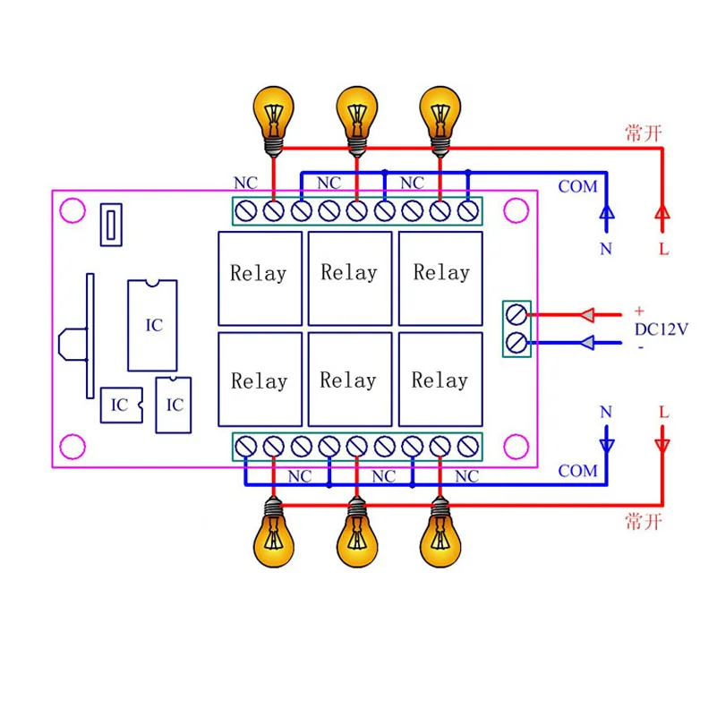 Sleeplion DC 12V Relay 6CH wireless RF Remote Control Switch Transmitter Receiver Module
Sleeplion DC 12V Relay 6CH wireless RF Remote Control Switch Transmitter Receiver Module
