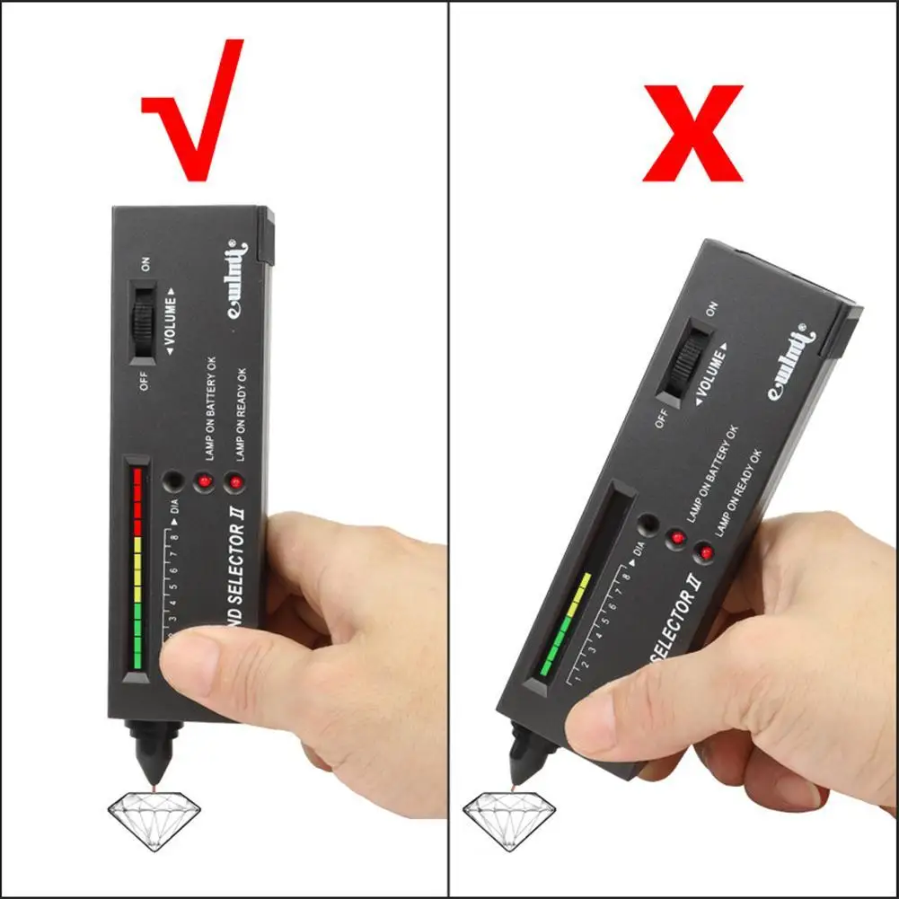 1pcV2 Professional High Precision Diamond Tester Gem Jewelry Observer Diamond And Two Pen LED Sound Indicator Test Selector T6C8
1pcV2 Professional High Precision Diamond Tester Gem Jewelry Observer Diamond And Two Pen LED Sound Indicator Test Selector T6C8