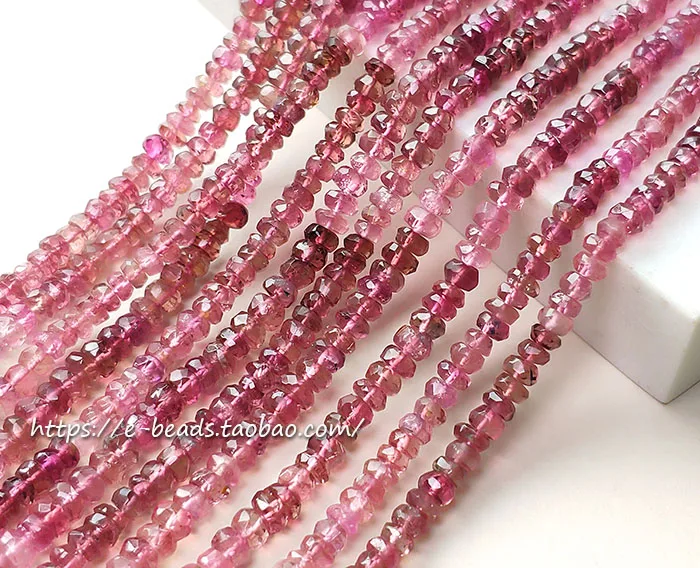 loose beads gradient pink roundel faceted Tourmaline 4mm 36cm for DIY jewelry making FPPJ wholesale beads nature gem stone
loose beads gradient pink roundel faceted Tourmaline 4mm 36cm for DIY jewelry making FPPJ wholesale beads nature gem stone