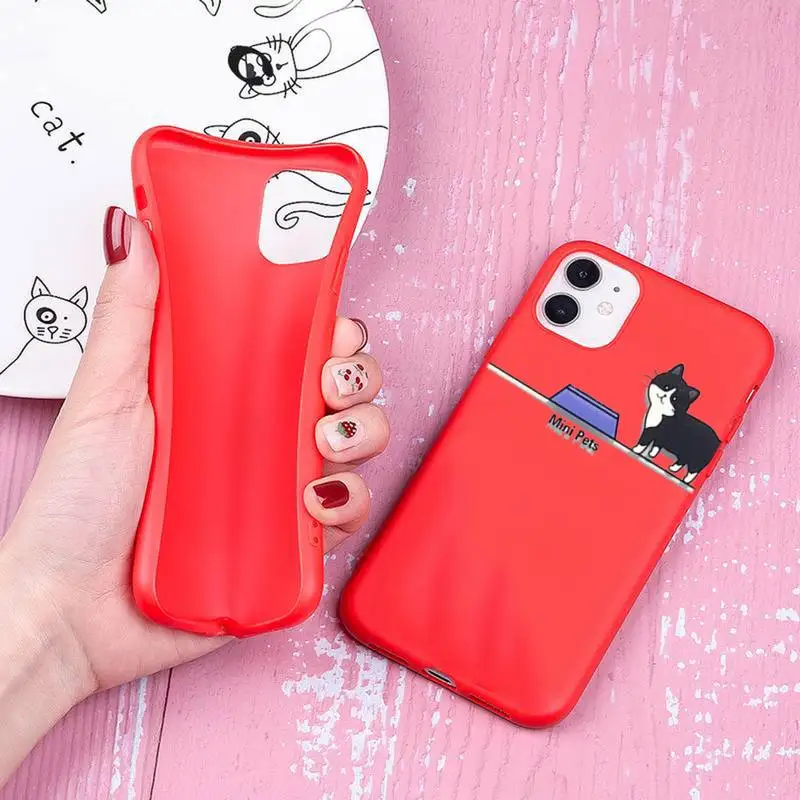Cute Cartoon Animal Clear Phone Cases For Iphone 6 6s 7 8 Plus XR X XS XSmax 11 12 Pro Mini Max Candy Red Silicone Cover
Cute Cartoon Animal Clear Phone Cases For Iphone 6 6s 7 8 Plus XR X XS XSmax 11 12 Pro Mini Max Candy Red Silicone Cover