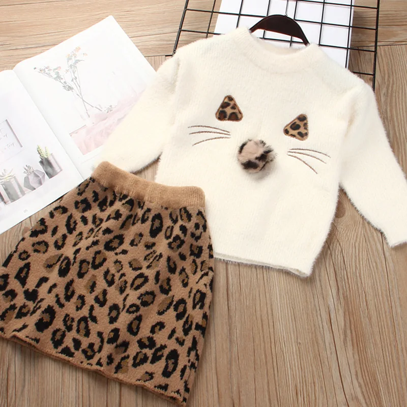 Baby Girl Clothes Leopard Knitted 2piece set Toddler Girl Winter Clothes Keep Warm Girls Outfits Children's Clothing Skirt Suit
Baby Girl Clothes Leopard Knitted 2piece set Toddler Girl Winter Clothes Keep Warm Girls Outfits Children's Clothing Skirt Suit