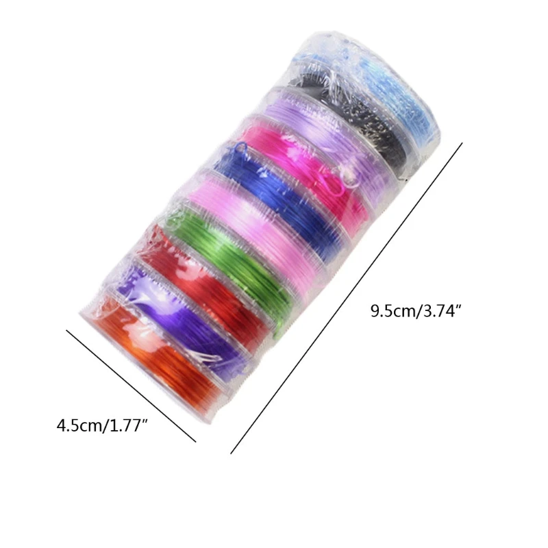 10 Rolls 150m Crystal String 0.8mm Handmade Thread Elastic String Line Stretchy Bracelet String Bead Cord for Beading wholesales 
10 Rolls 150m Crystal String 0.8mm Handmade Thread Elastic String Line Stretchy Bracelet String Bead Cord for Beading wholesales