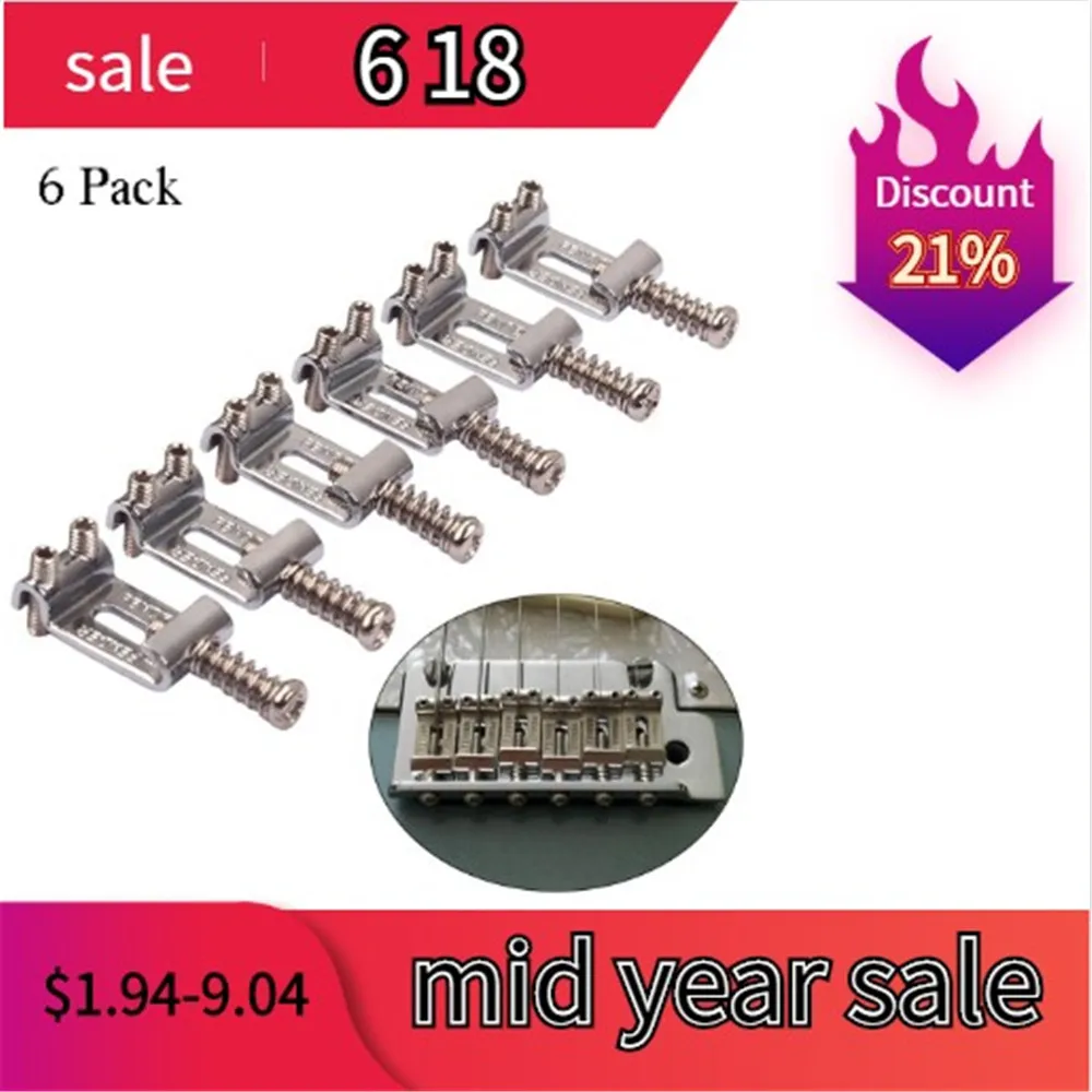 New 6 Roller Bridge Tremolo Saddles With Wrench For Strat Tele Electric Guitar 
New 6 Roller Bridge Tremolo Saddles With Wrench For Strat Tele Electric Guitar