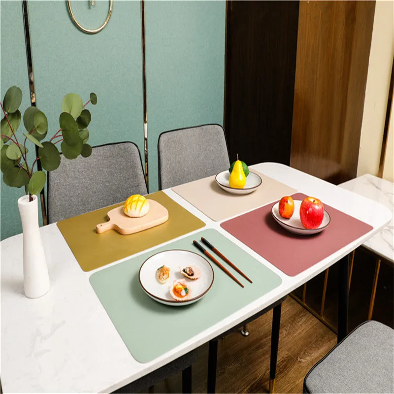 New double-faced environmental protection, tasteless and waterproof leather table mat,Extra thick insulation household coasters
New double-faced environmental protection, tasteless and waterproof leather table mat,Extra thick insulation household coasters