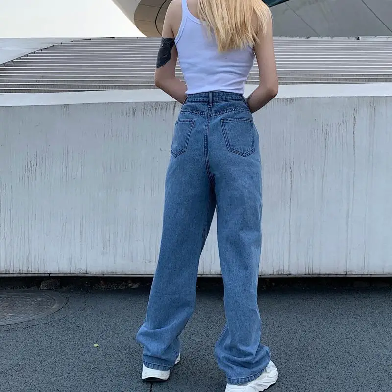 2020 New Summer Vintage Jeans Woman Long Trousers Cowboy Female Loose Streetwear Butterfly Print Pants
2020 New Summer Vintage Jeans Woman Long Trousers Cowboy Female Loose Streetwear Butterfly Print Pants