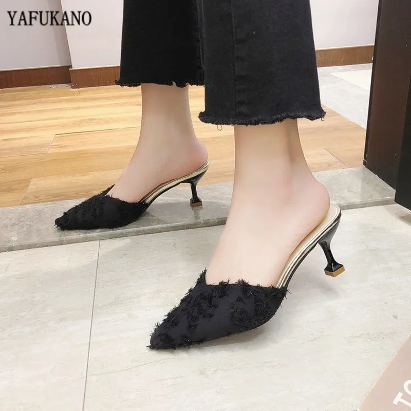 Сандалии женские на высоком каблуке, модные босоножки из шерсти, туфли ручной работы на тонком каблуке, тапочки, лето 2020
Сандалии женские на высоком каблуке, модные босоножки из шерсти, туфли ручной работы на тонком каблуке, тапочки, лето 2020