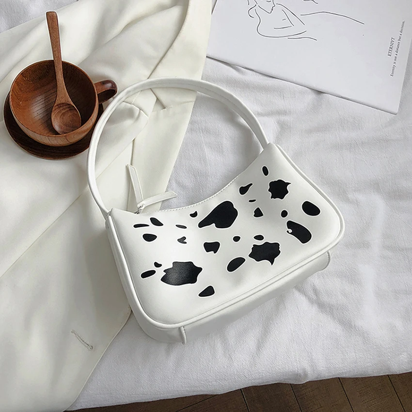 TOYOOSKY Fashion Cow Milk Print Women Handbag Totes Female Casual Underarm Shoulder Bags Popular Simple Female Daily Bag
TOYOOSKY Fashion Cow Milk Print Women Handbag Totes Female Casual Underarm Shoulder Bags Popular Simple Female Daily Bag