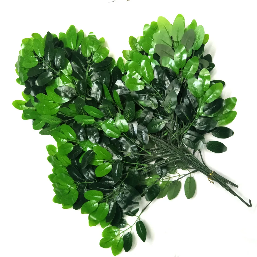60Pcs/lot Artificial green Leaf Plants 50 Leaves 3 branches Artificial Tree Silk Branches Stem Wedding Garden home Decoration
60Pcs/lot Artificial green Leaf Plants 50 Leaves 3 branches Artificial Tree Silk Branches Stem Wedding Garden home Decoration