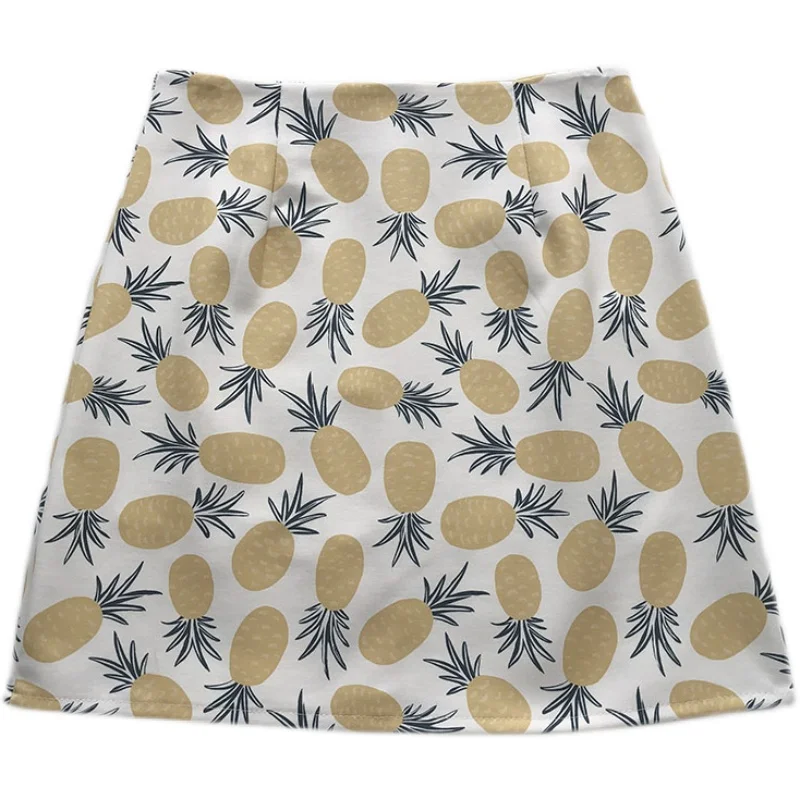 Fresh fruit print half-length skirt female summer new Korean of anti-empty student high-waist a-line skirts
Fresh fruit print half-length skirt female summer new Korean of anti-empty student high-waist a-line skirts