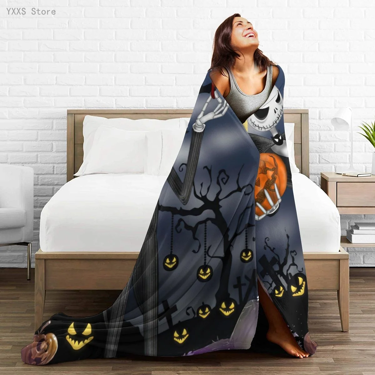 Nightmare Before Christmas Jack Sherpa Blanket Warm Super Soft Flannel Office Nap Bedspread Sofa Bedding Plush Quilt Plaids 100
Nightmare Before Christmas Jack Sherpa Blanket Warm Super Soft Flannel Office Nap Bedspread Sofa Bedding Plush Quilt Plaids 100