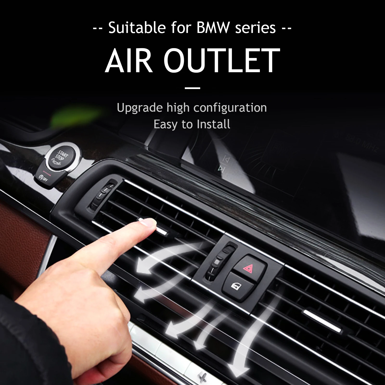 Car Air Conditioning Vent Grill Chrome For BMW F10 F11 5 Series 520i 523i 525i 528i Front Row Wind Center Outlet Panel Replace
Car Air Conditioning Vent Grill Chrome For BMW F10 F11 5 Series 520i 523i 525i 528i Front Row Wind Center Outlet Panel Replace