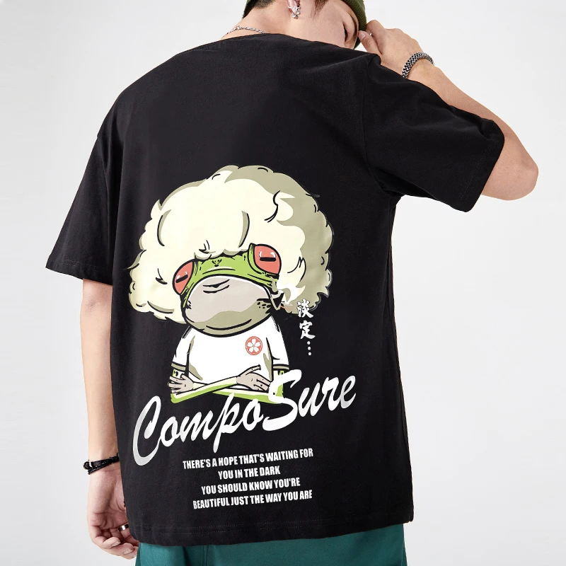 2021 Summer New T-shirt Men Cartoon Print Tops 100% Cotton Couples Short Sleeve T-shirt High Quality Men Women Streetwear
2021 Summer New T-shirt Men Cartoon Print Tops 100% Cotton Couples Short Sleeve T-shirt High Quality Men Women Streetwear