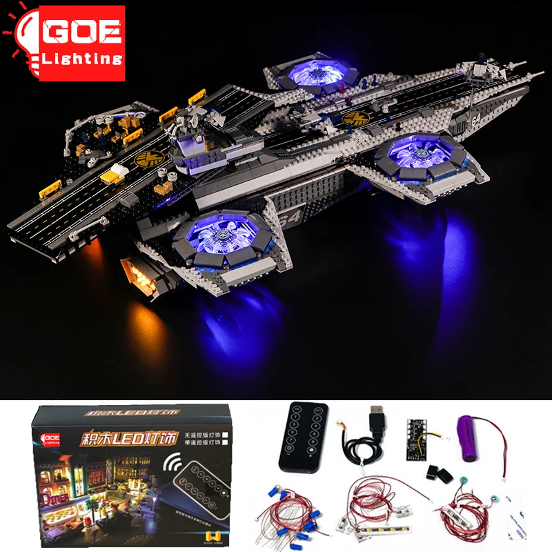 GOELIGHTING Brand SHIELDed Aircraft Ship Bricks LED Light Up Kit For Lego 76042 For Airplane Carrier Lamp Set Toys(Only Light)
GOELIGHTING Brand SHIELDed Aircraft Ship Bricks LED Light Up Kit For Lego 76042 For Airplane Carrier Lamp Set Toys(Only Light)