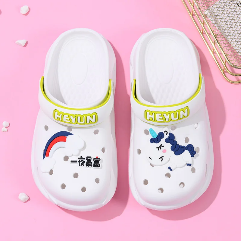 Шлепанцы детские из ЭВА, легкие сандалии для сада, мягкая обувь с отверстиями для мальчиков и девочек
Шлепанцы детские из ЭВА, легкие сандалии для сада, мягкая обувь с отверстиями для мальчиков и девочек