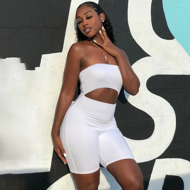 2020 Summer New Style Women's Dress Solid Color Hollow out Wrap-around Navel Jumpsuit Slim Fit Casual Shorts Bodysuit
2020 Summer New Style Women's Dress Solid Color Hollow out Wrap-around Navel Jumpsuit Slim Fit Casual Shorts Bodysuit