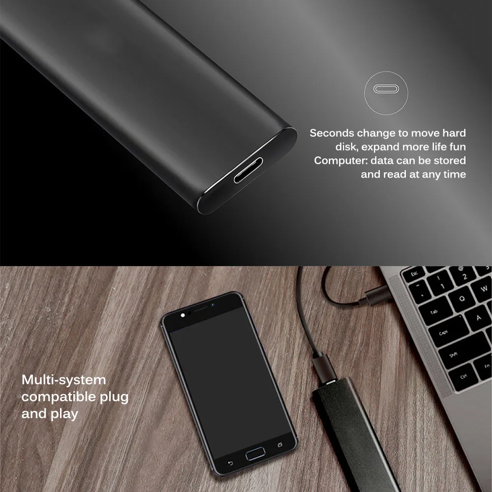 USB 3.1 Type-C To USB 3.1 Hard Drive Enclosure SATA SSD Box Solid State Drive Box SSD External Mobile Box Hard Drive Enclosure
USB 3.1 Type-C To USB 3.1 Hard Drive Enclosure SATA SSD Box Solid State Drive Box SSD External Mobile Box Hard Drive Enclosure