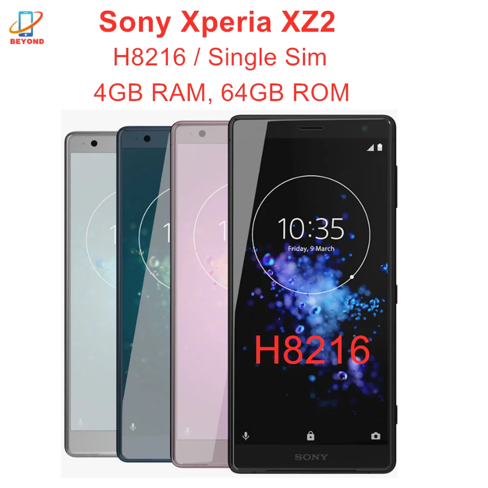 

Sony Xperia XZ2 H8216 Mobile Phone 4G LTE 5.7" Snapdragon 845 Octa Core 4GB RAM 64GB ROM NFC Original Unlocked Cellphone