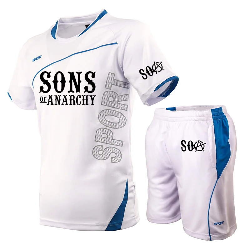 Summer high quality Casual Splicing suits SOA sons of anarchy the Child SONS Printing Men's short sleeve+shorts 2-piece set
Summer high quality Casual Splicing suits SOA sons of anarchy the Child SONS Printing Men's short sleeve+shorts 2-piece set