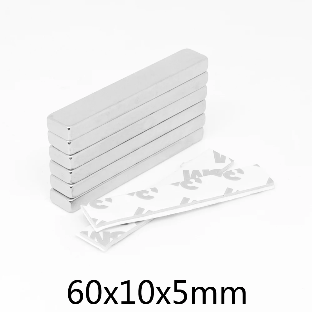 2/5/10/15/20PCS 60x10x5mm Rare Earth Neodymium Magnet With 3M Self - Adhesive 60*10*5 Thick Block Permanent NdFeB Magnet 60x10x5
2/5/10/15/20PCS 60x10x5mm Rare Earth Neodymium Magnet With 3M Self - Adhesive 60*10*5 Thick Block Permanent NdFeB Magnet 60x10x5